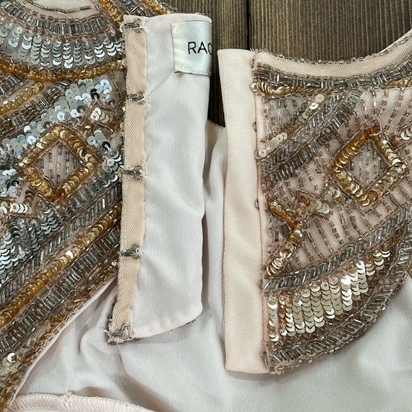 🌟4x Host Pick🌟Rachel Allan Rose Gold Sequin Two Piece Dress - Picture 13 of 16